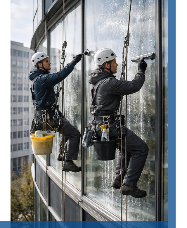 Мойка панорамных окон в Екатеринбурге от 359 р. заказать у ВЫСОТНИК-Ктр