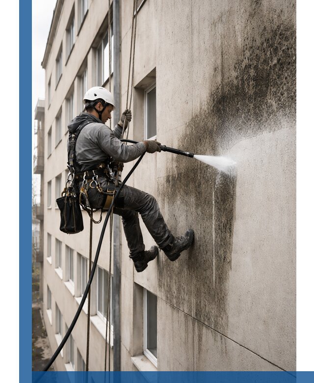 Профессиональная очистка фасадов от плесени в Екатеринбурге