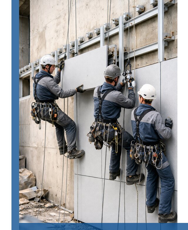 Монтаж вентилируемого фасада в Екатеринбурге под ключ с гарантией качества