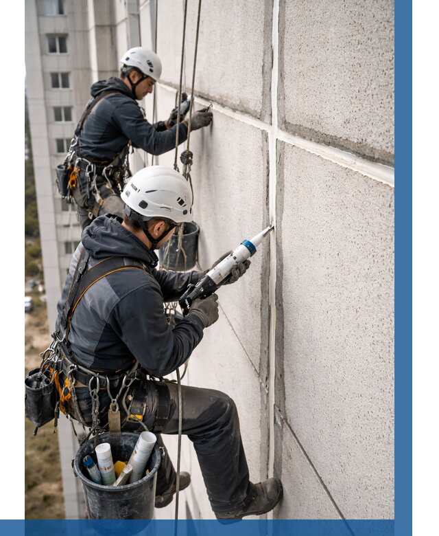 Герметизация межпанельных швов в Екатеринбурге от 717 р. | ВЫСОТНИК-Ктр