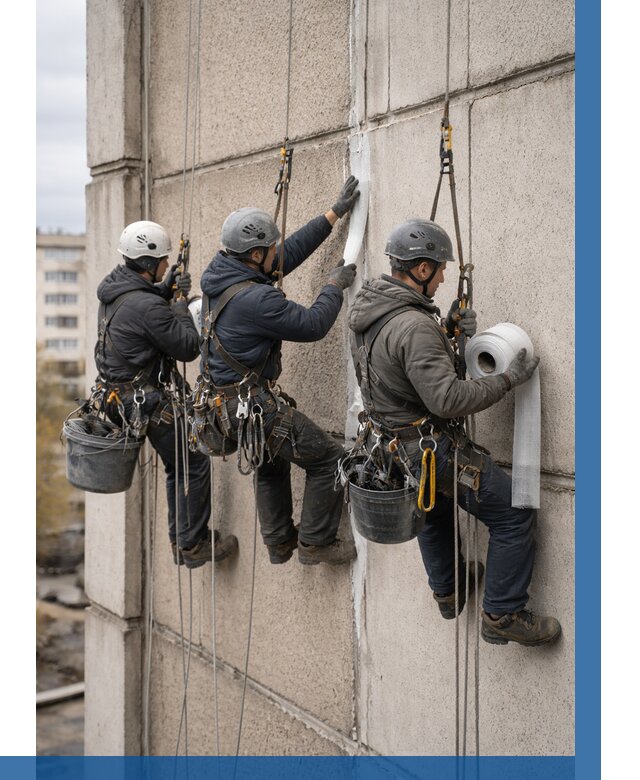 Ремонт межпанельных швов в Екатеринбурге от 769 р. | ВЫСОТНИК-Ктр