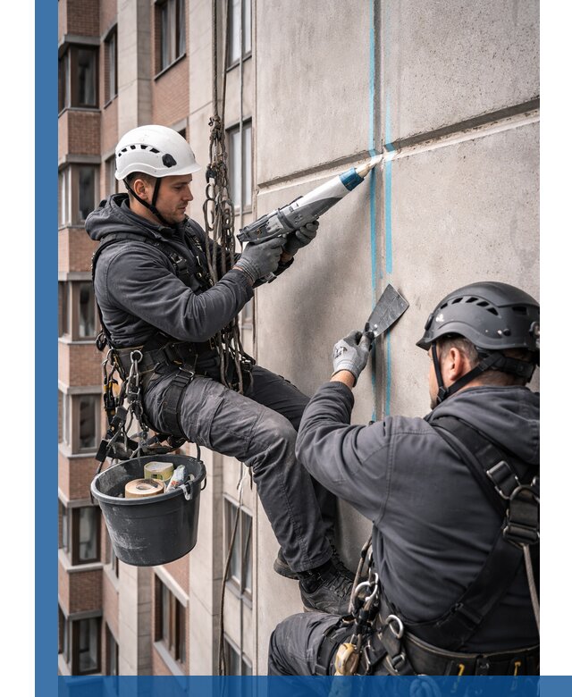 Вторичная герметизация швов фасада и кровли в Екатеринбурге
