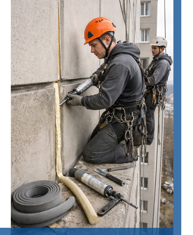 Теплый шов межпанельные швы в Екатеринбурге от 717 р. | ВЫСОТНИК-Ктр