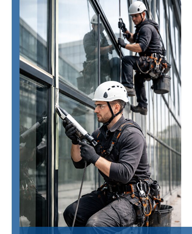 Герметизация витражных швов в Екатеринбурге для зданий и фасадов