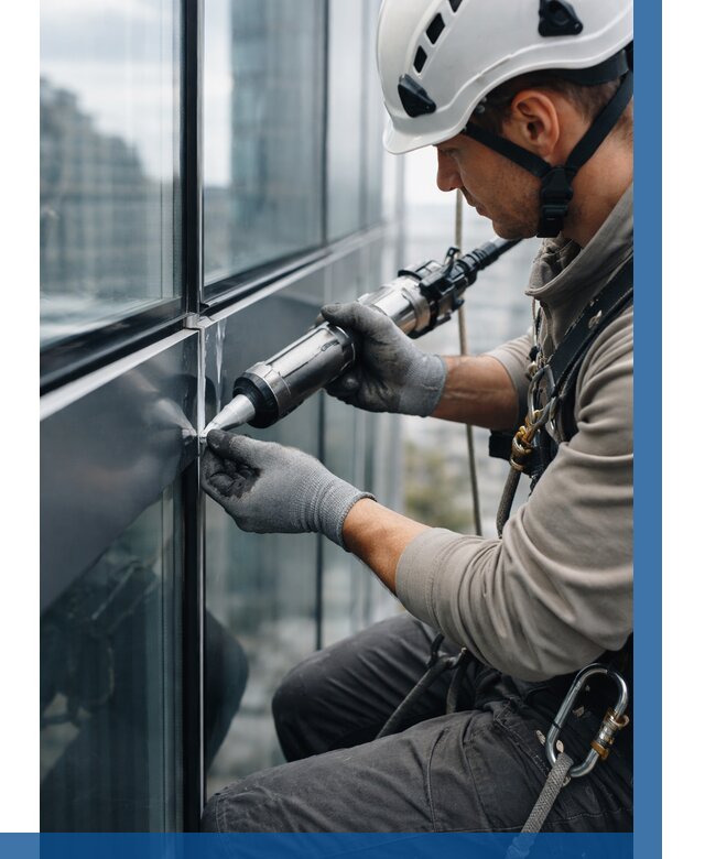 Герметизация стыков витража в Екатеринбурге от 1230 р. | ВЫСОТНИК-Ктр