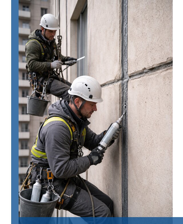 Герметизация деформационных швов фасада в Екатеринбурге качественно