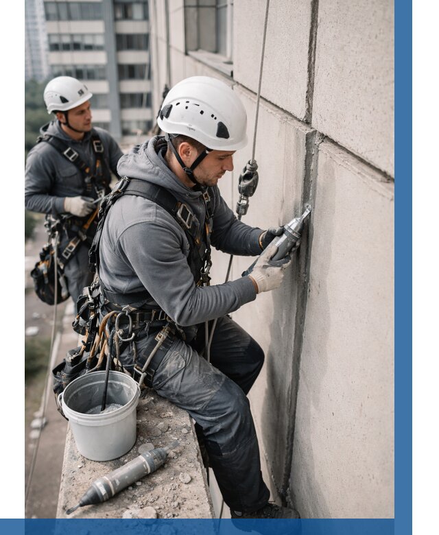 Ремонт деформационных швов здания в Екатеринбурге от 1025 р. | ВЫСОТНИК-Ктр