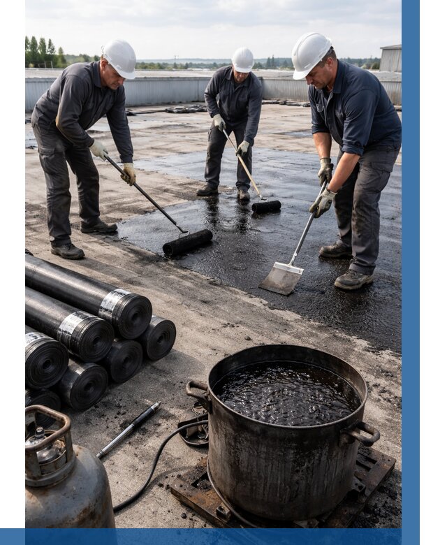 Гидроизоляция кровли мастикой в Екатеринбурге от 615 р. | ВЫСОТНИК-Ктр