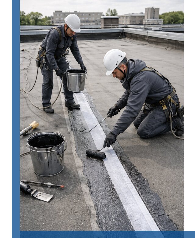 Гидроизоляция кровли мастикой в Екатеринбурге надежная защита