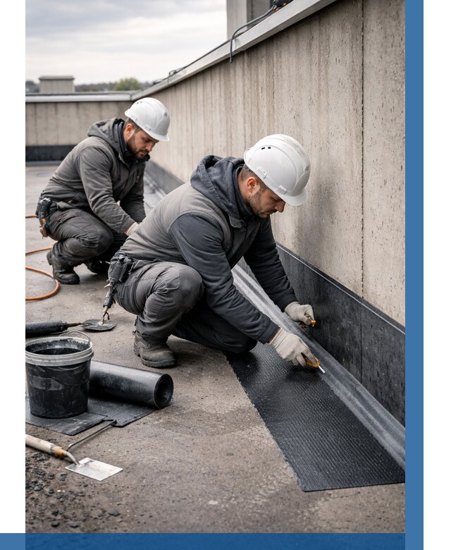 Гидроизоляция примыканий на кровле в Екатеринбурге от 922 р. | ВЫСОТНИК-Ктр