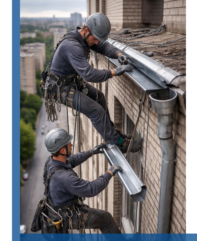 Ремонт водосточных желобов в Екатеринбурге, быстро и качественно