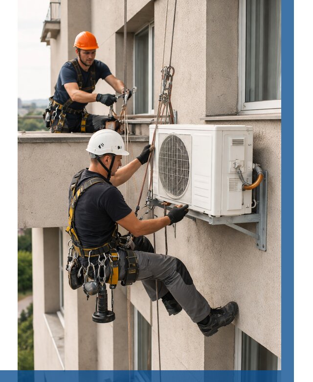 Монтаж внешнего блока кондиционера в Екатеринбурге от 6662 р. | ВЫСОТНИК-Ктр