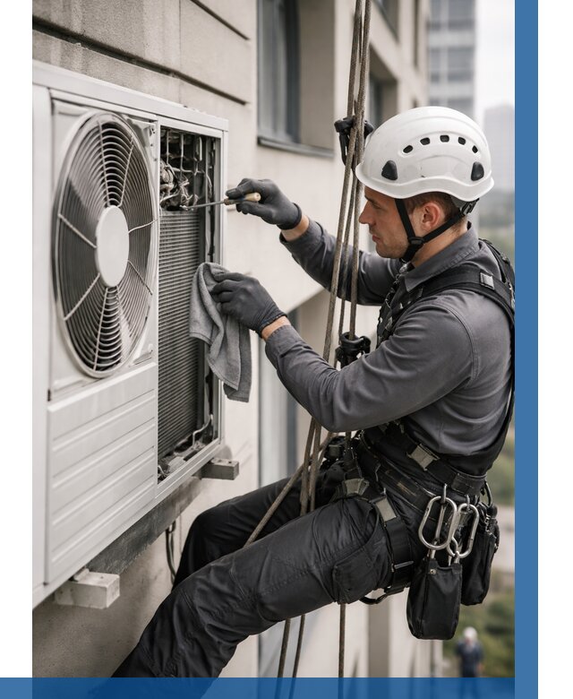 Обслуживание внешнего блока кондиционера в Екатеринбурге от 2767 р.ВЫСОТНИК-Ктр