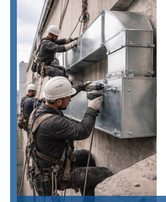 Профессиональный монтаж вентиляционных коробов в Екатеринбурге под ключ