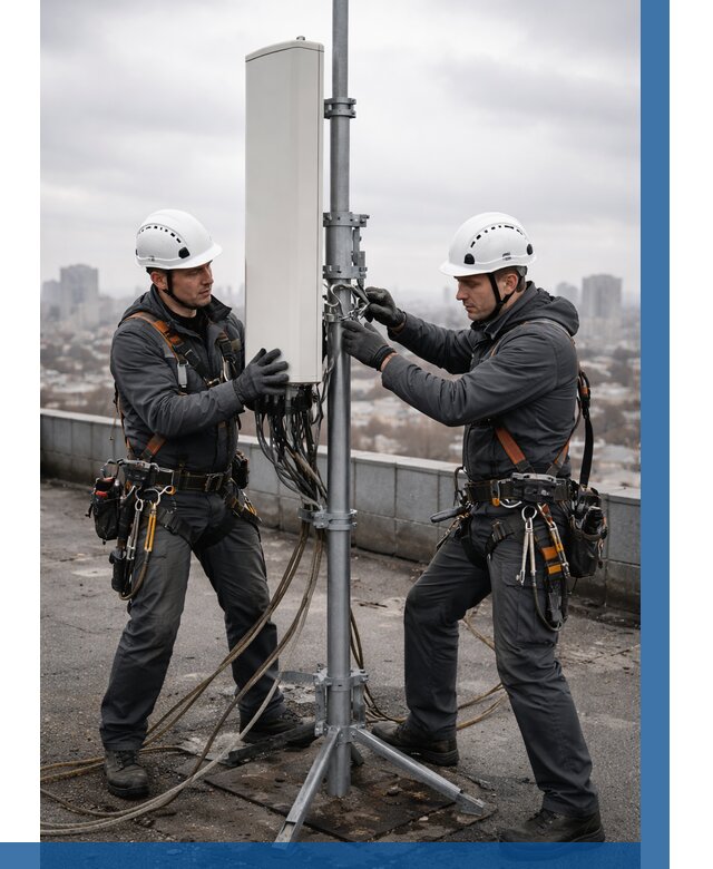 Монтаж антенн связи на крыше в Екатеринбурге от 8712 р. | ВЫСОТНИК-Ктр