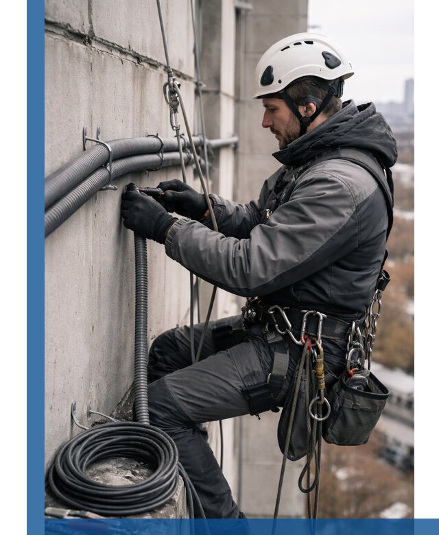 Профессиональный монтаж гофры для кабеля в Екатеринбурге с гарантией