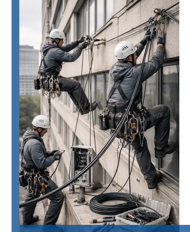 Прокладка оптоволоконного кабеля в Екатеринбурге под ключ с тестированием