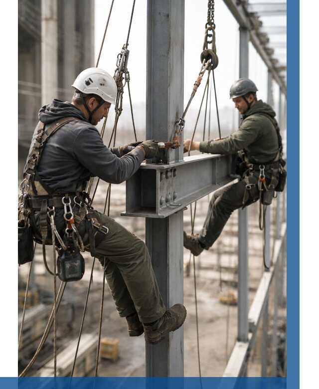 Монтаж металлоконструкций на высоте в Екатеринбурге от 3587 р. | ВЫСОТНИК-Ктр