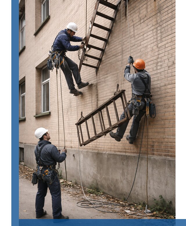 Демонтаж пожарной лестницы в Екатеринбурге быстро и безопасно