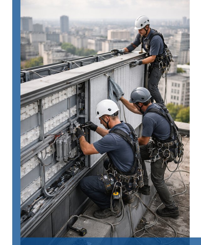 Профессиональное обслуживание крышной рекламы в Екатеринбурге под ключ