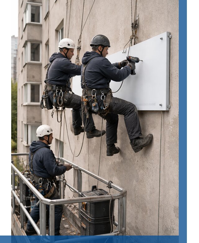 Монтаж табличек и указателей в Екатеринбурге от 3587 р. | ВЫСОТНИК-Ктр