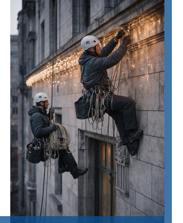 Монтаж новогодней иллюминации в Екатеринбурге от 8712 р. | ВЫСОТНИК-Ктр