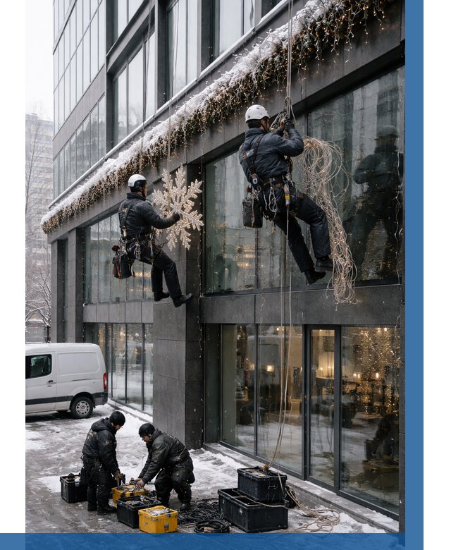 Демонтаж новогоднего оформления в Екатеринбурге от 5637 р. | ВЫСОТНИК-Ктр