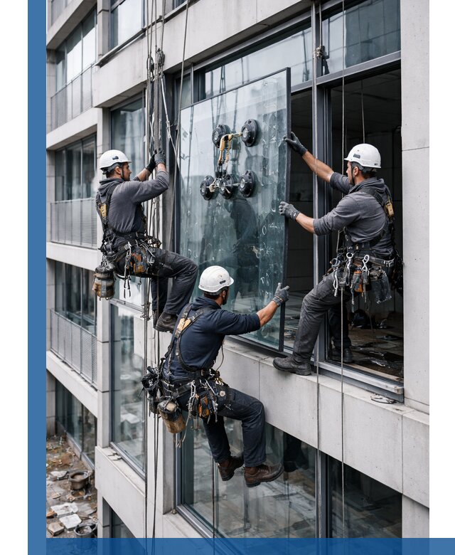 Фасадное остекление и монтаж витражей зданий в Екатеринбурге под ключ
