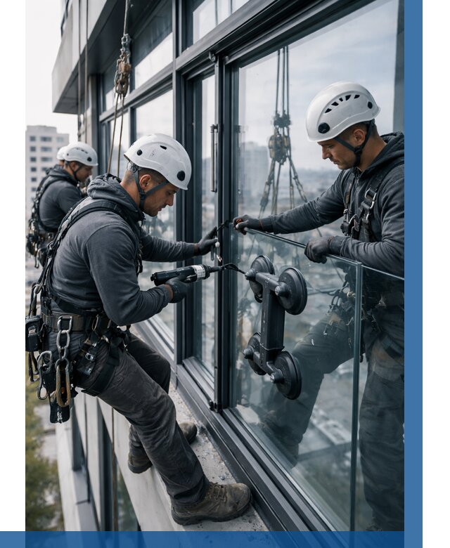 Витражное остекление зданий в Екатеринбурге от 3587 р. | ВЫСОТНИК-Ктр