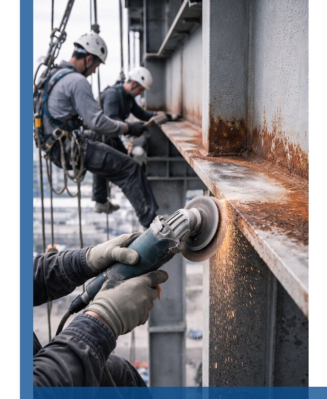 Зачистка металла от ржавчины и подготовка поверхностей в Екатеринбурге