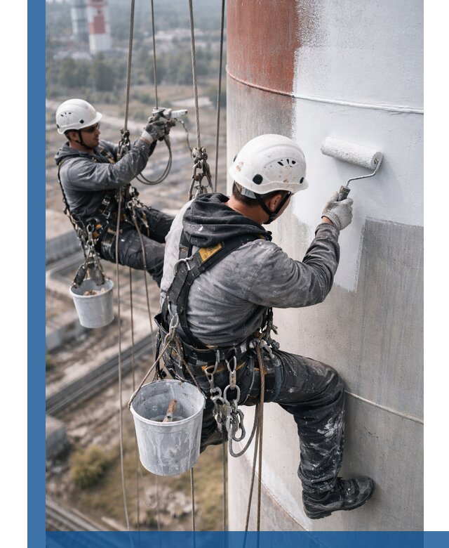 Покраска дымовых труб в Екатеринбурге: антикоррозийная защита и восстановление