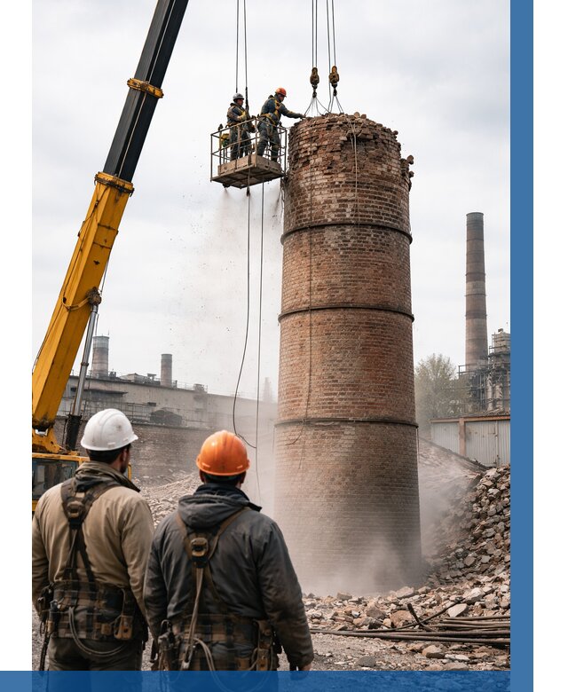 Демонтаж дымовой трубы в Екатеринбурге от 92241 р. | ВЫСОТНИК-Ктр, смета