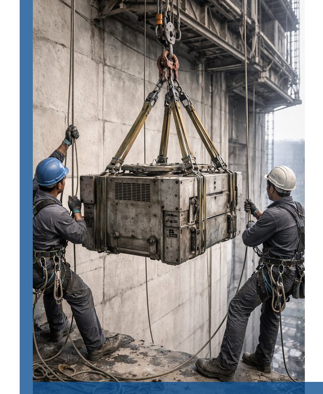 Такелажные работы на высоте, подъем и монтаж грузов в Екатеринбурге