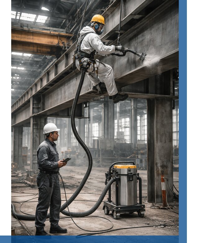 Обеспыливание конструкций в цехе в Екатеринбурге от 4305 р. | ВЫСОТНИК-Ктр