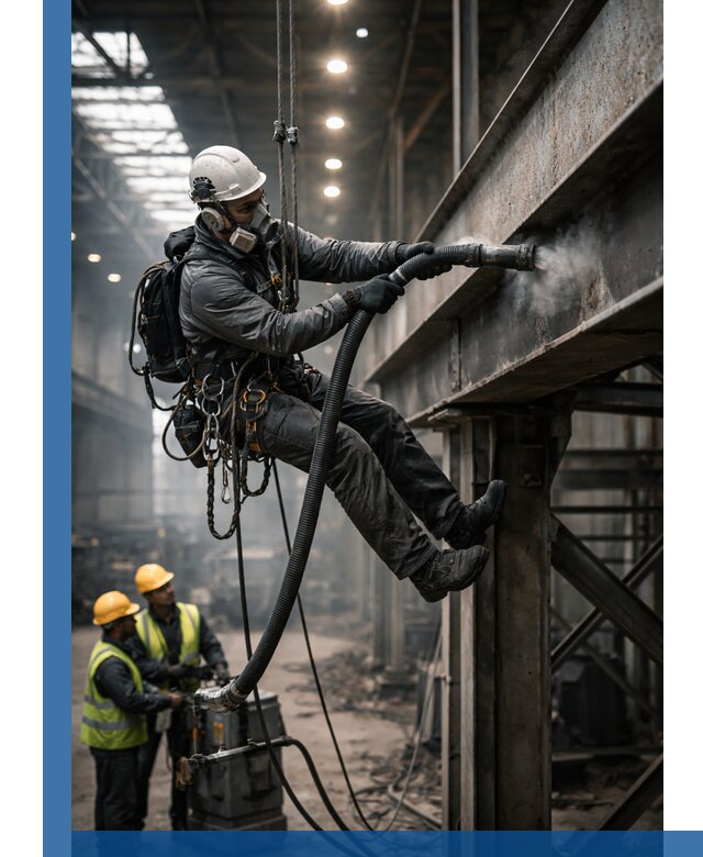 Обеспыливание конструкций в цехах промышленного производства в Екатеринбурге