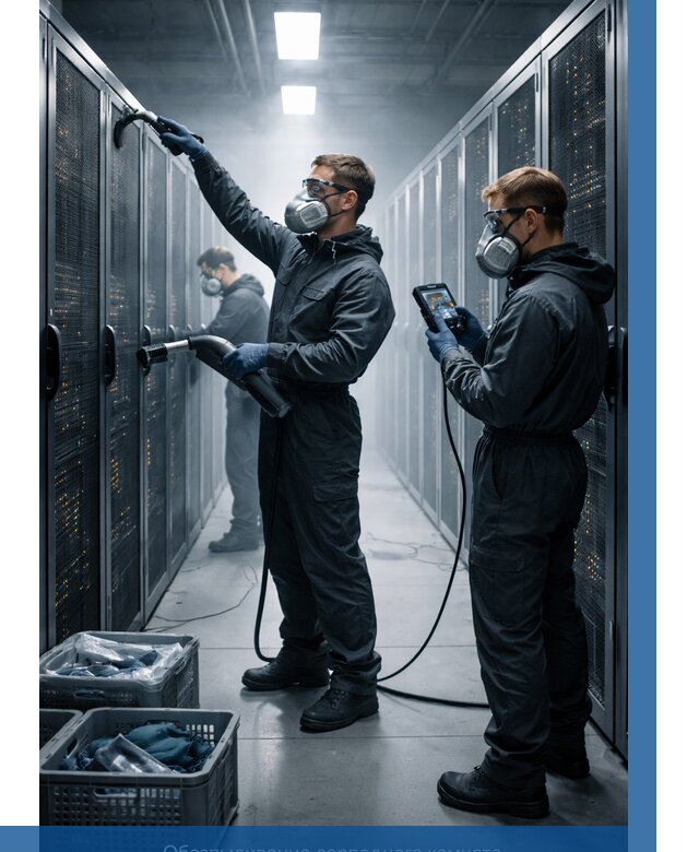 Обеспыливание серверной комнаты в Екатеринбурге от 4612 р. | ВЫСОТНИК-Ктр