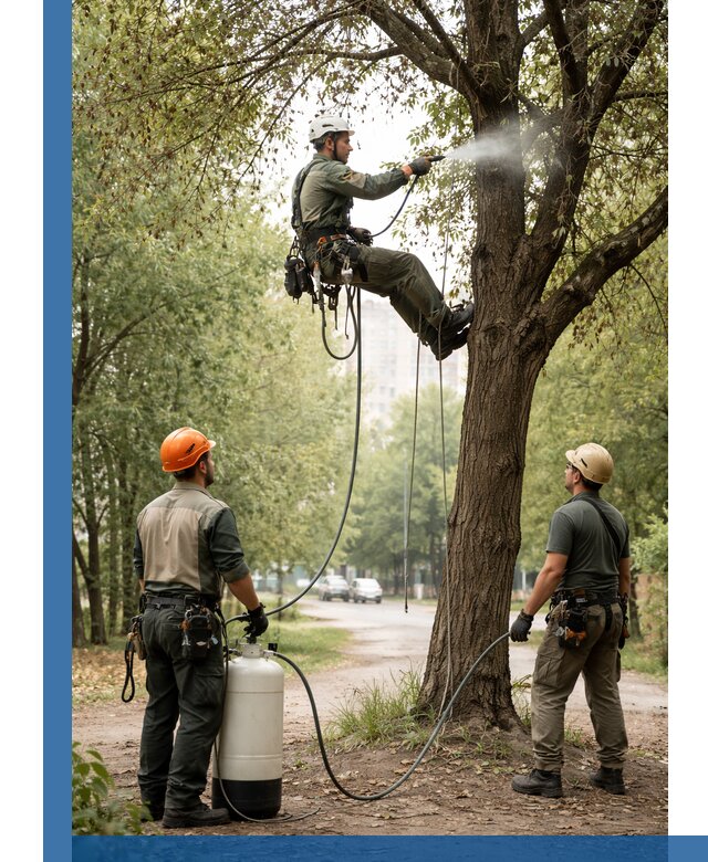 Обработка деревьев от вредителей в Екатеринбурге профессиональная защита