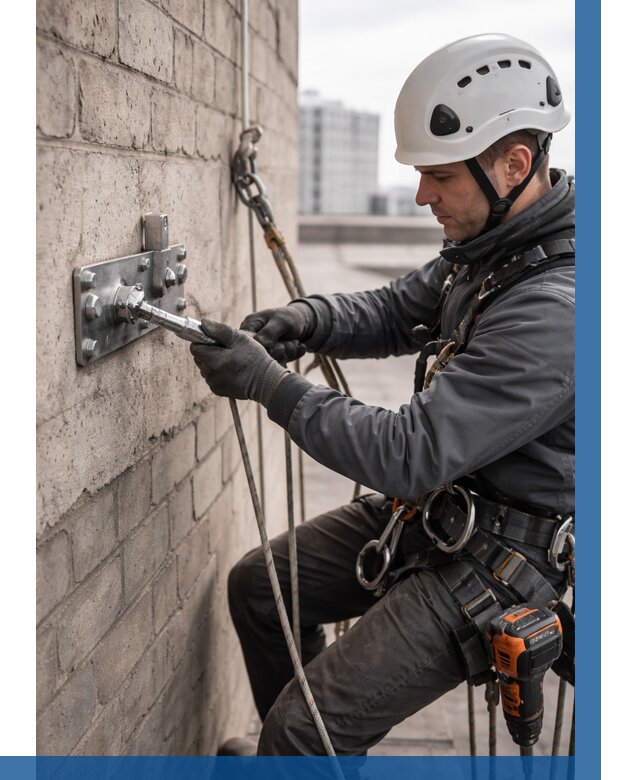 Установка анкерных точек в Екатеринбурге от 3587 р. | ВЫСОТНИК-Ктр