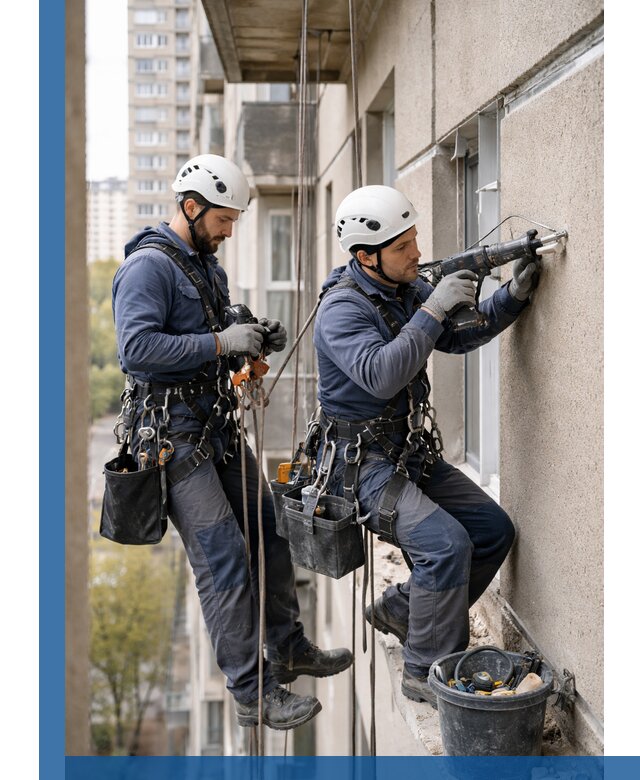 Промышленные альпинисты высотные работы и монтаж в Екатеринбурге